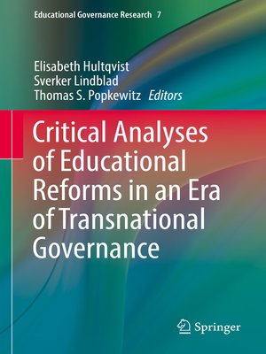 cover image of Critical Analyses of Educational Reforms in an Era of Transnational Governance